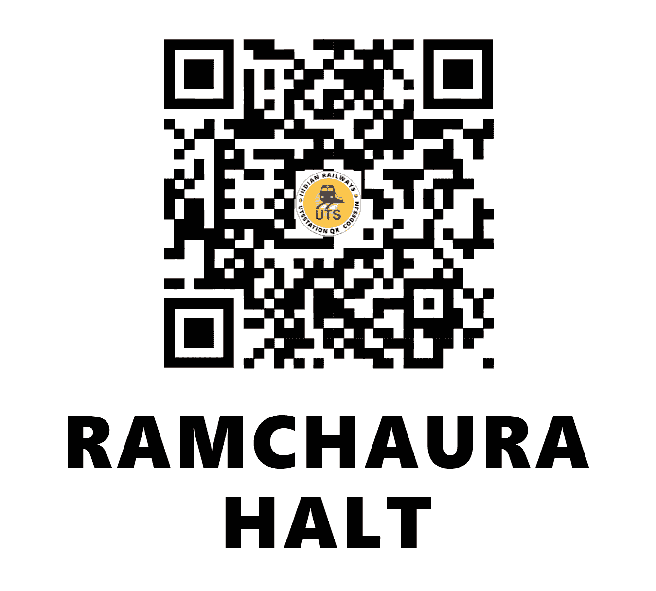UTS QR Code for RAMCHAURA HALT - RCRA (NE - UTTAR PRADESH)